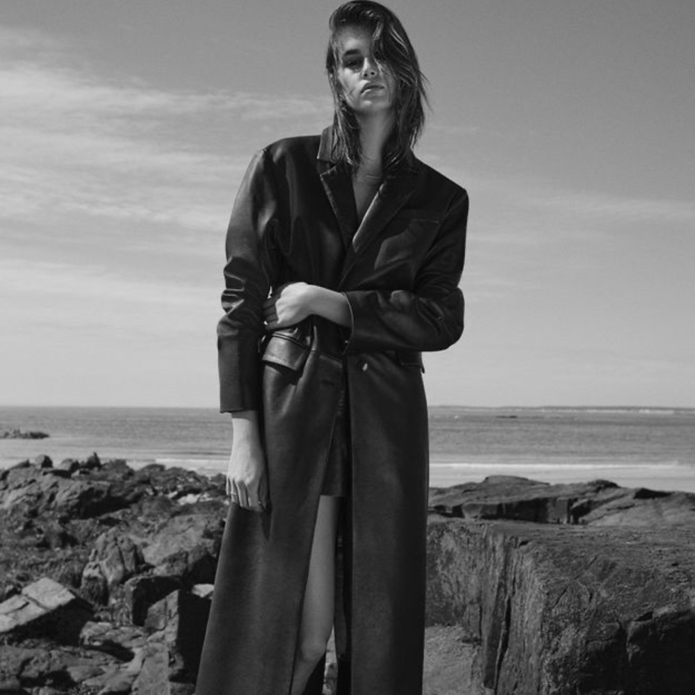 (Sold) M-L Zara Kaia genuine leather trench coat, NWT! Never worn